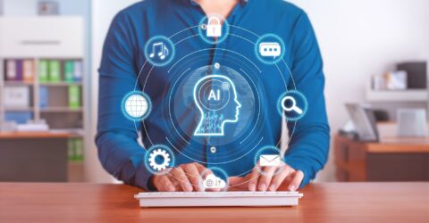 Person using AI-powered productivity tools on a digital interface to streamline workflow and everyday tasks