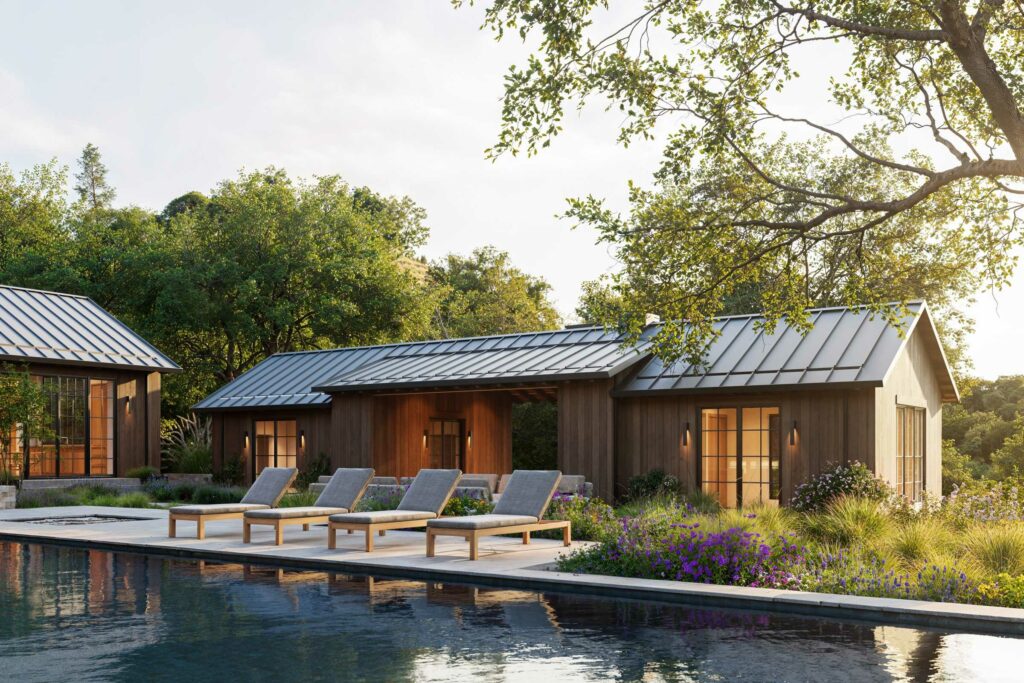 Picture of a pool area designed by Ferbus Garber Architects
